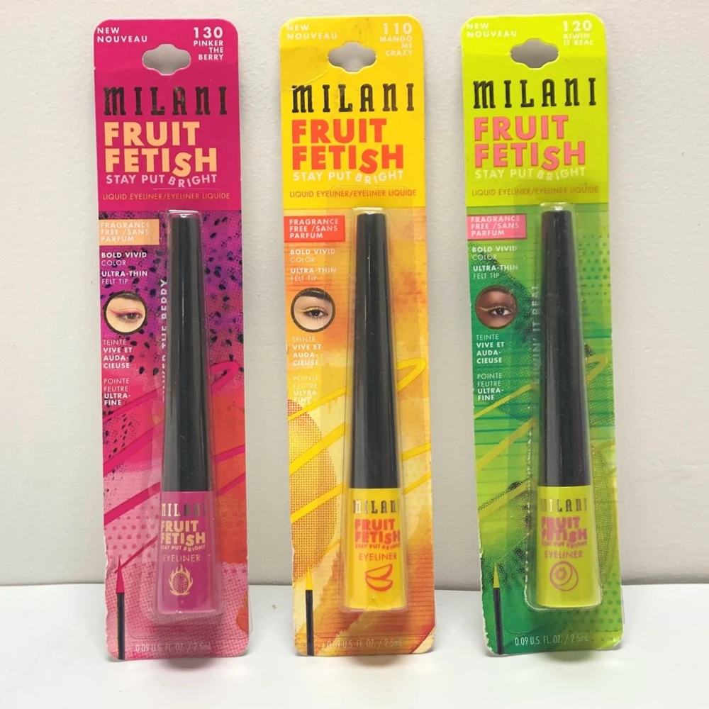 🆕🥭 SET OF 3: Fruit Fetish Eyeliners - Milani - Limited Edition - NIB